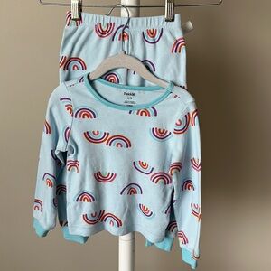 Pekkle Rainbow 2 Piece Pajama Set Size 2-3